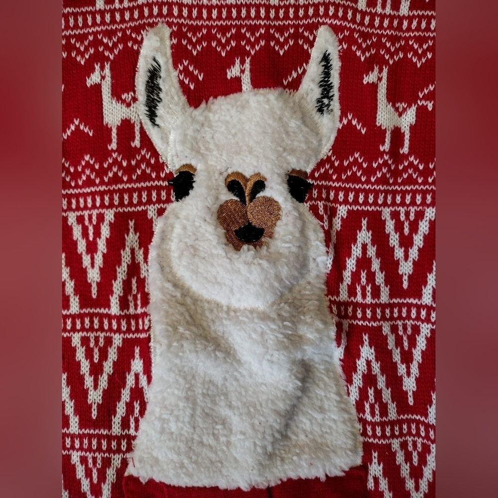 Blizzard Bay Ugly Christmas Fair isle Llama Pattern Sweater Small - Picture 7 of 12